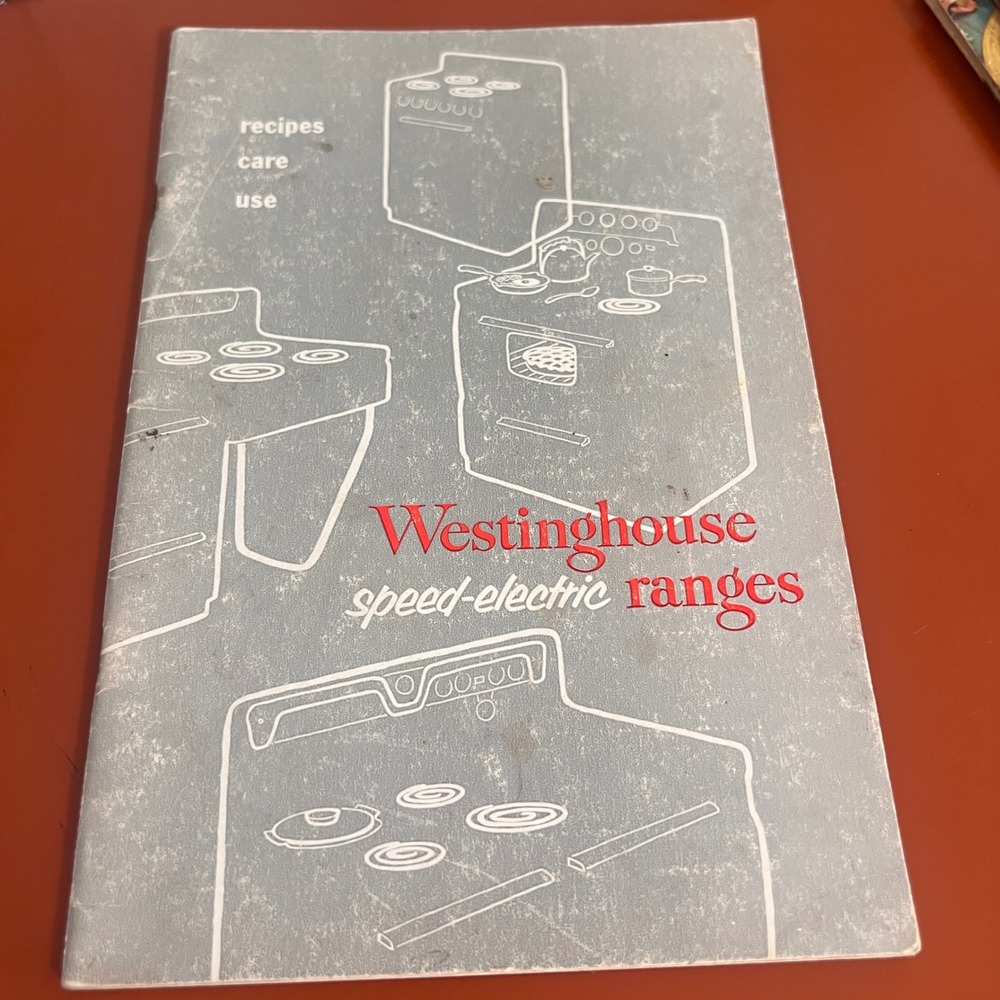 Vintage 1952 Westinghouse Speed-Electric Ranges Cookbook Care Use Manual 1950s